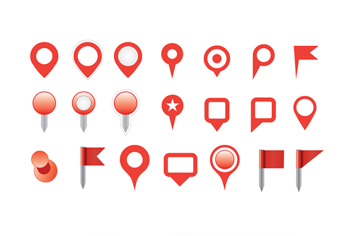 کامل ترین کالکشن آیکون های لوکیشن بصورت فایل لایه باز EPS